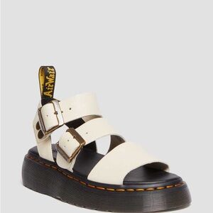 Dr. Martens GRYPHON PISA LEATHER PLATFORM SANDALS